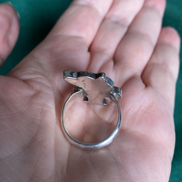 STERLING SILVER EAGLE OR PARROT RING - Picture 3 of 3